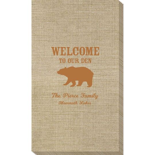 Welcome To Our Den Bamboo Luxe Guest Towels